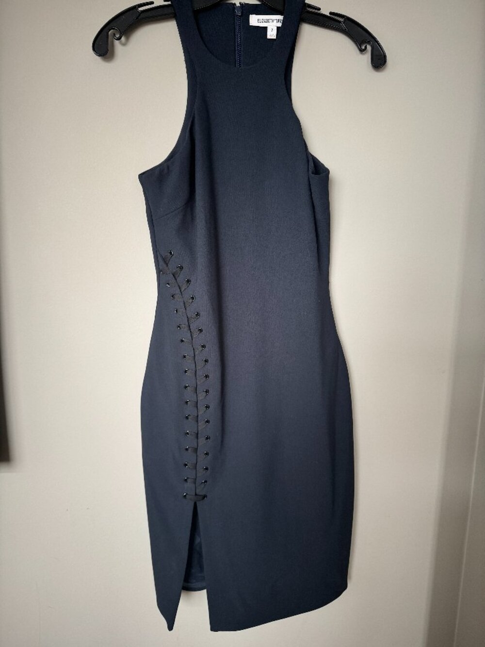 Elizabeth and James Keaton Lace-Up Sheath Dress